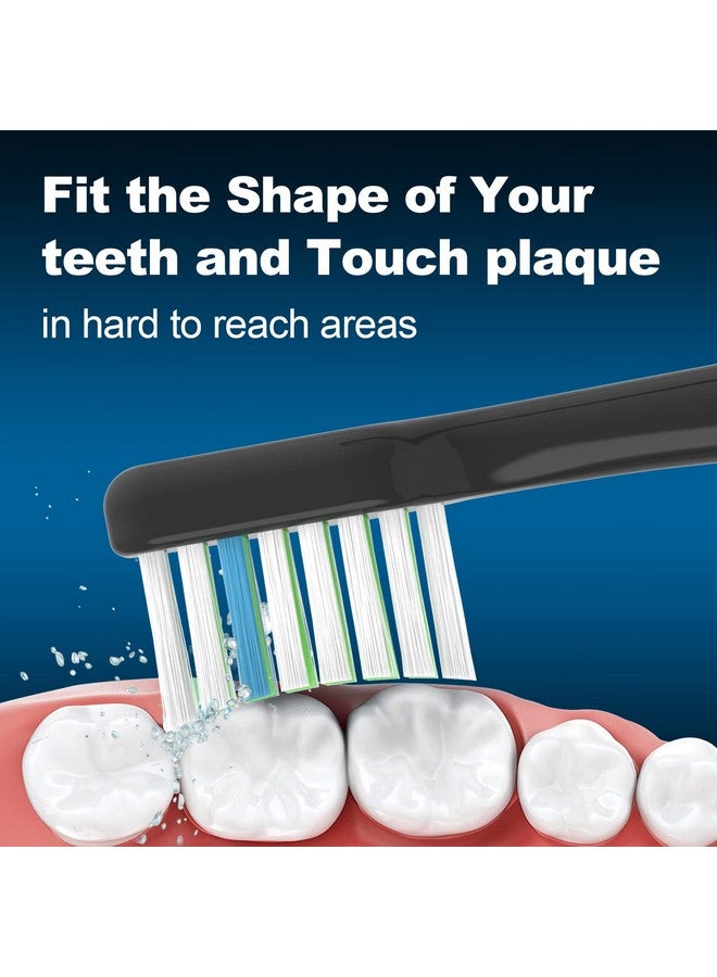 Verystep Replacement Toothbrush Heads 10 Pack Only For Aquasonic Duo And For Home Dental Center 5 Black+5 White Not For Aquasonic Other Series