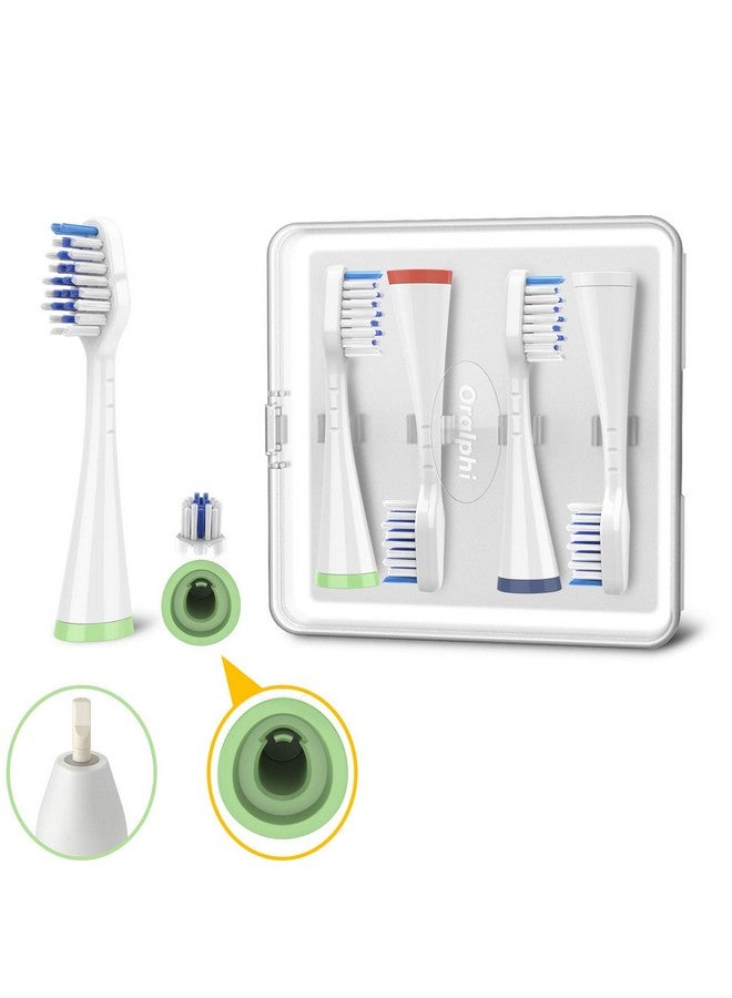 Toothbrush Replacement Heads For Waterpik Complete Care 5.0/9.0 (Cc01/Wp861) Strb4Ww (4Pack White)