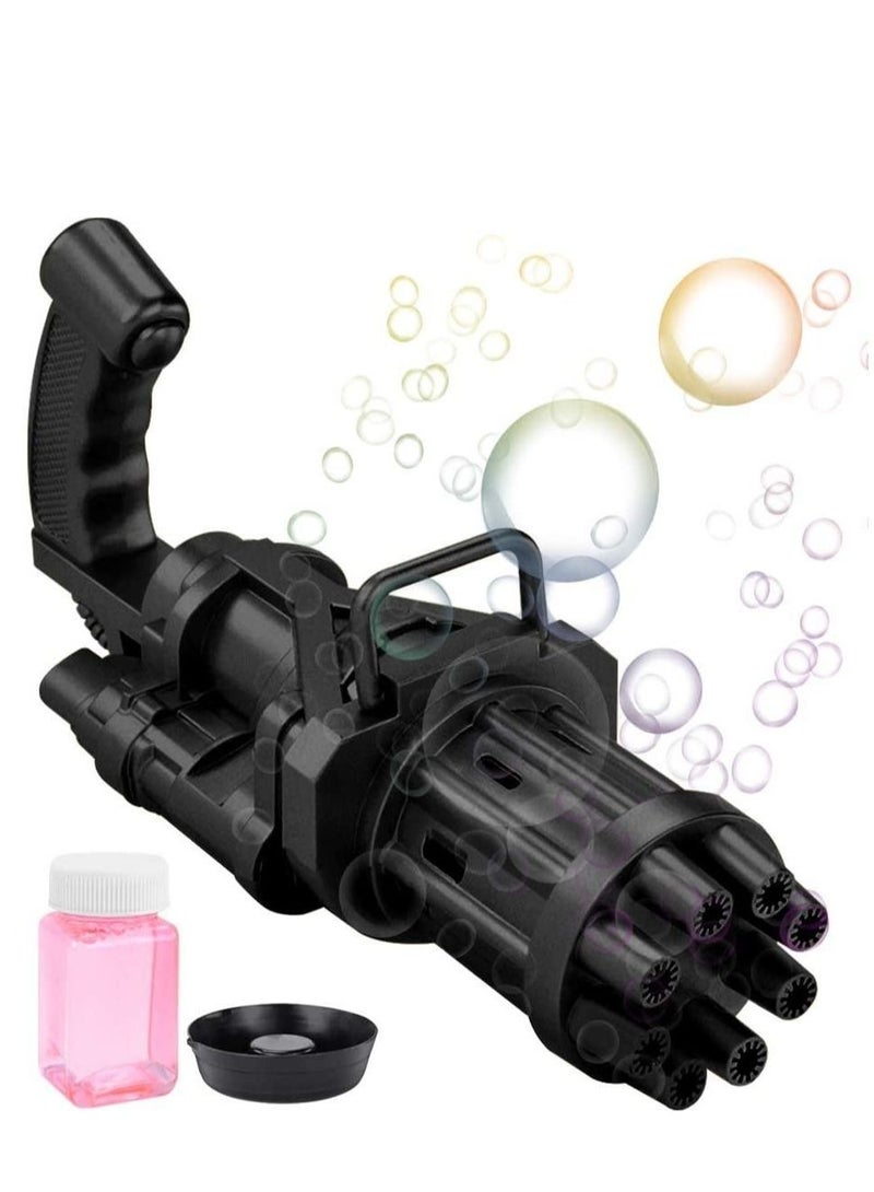 Bubble Machine Cool Toys Gift Hole Huge Amount Automatic Bubble Maker Kids Bubble Machine Outdoor Toys for Boys Girls Age 3+ Bath Toys for Indoor Outdoor Black