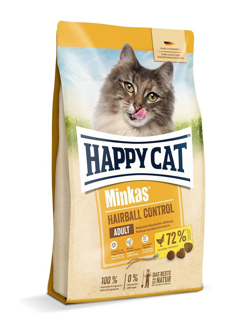 Happy Cat Minkas Hairball Control Cat Dry Food 10 Kg