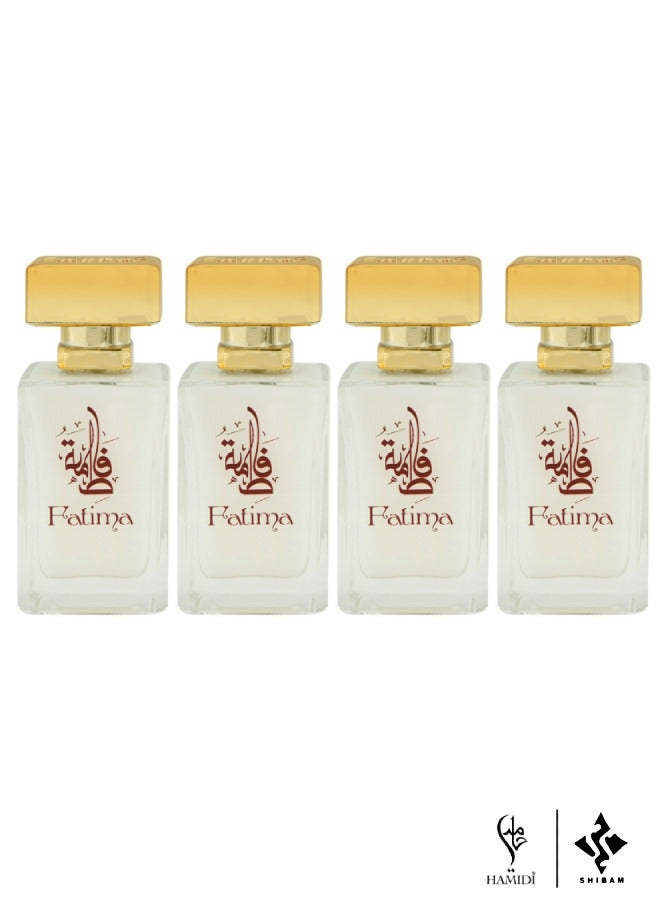 Ultimate Bundle Offer - Non Alcoholic Fatima Water Perfume 50ml Unisex – Perfumes Gift Set – (Pack of 4)