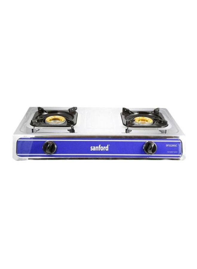 2-Burner Gas Stove Sf5220gc Silver/Blue/Black