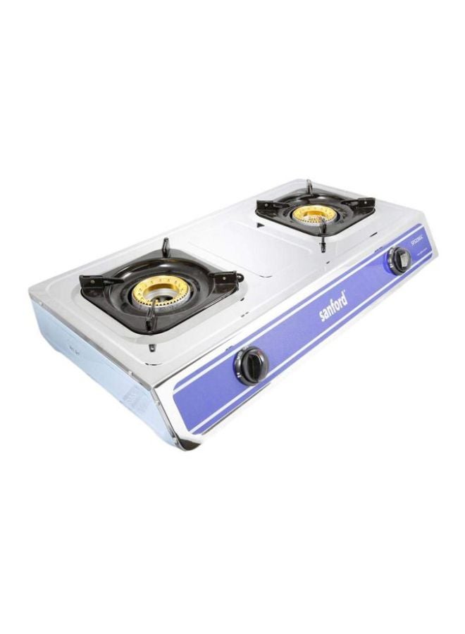 2-Burner Gas Stove Sf5220gc Silver/Blue/Black