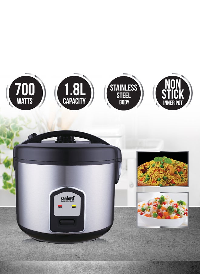 RICE COOKER 1.8 L 700 W SF1189RC-1.8L BS BLACK