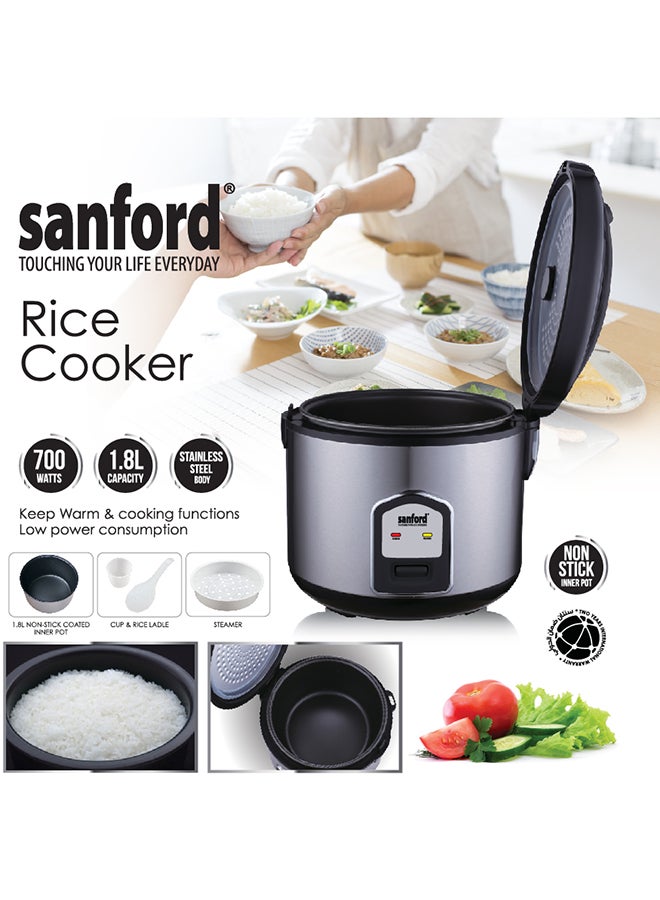 RICE COOKER 1.8 L 700 W SF1189RC-1.8L BS BLACK