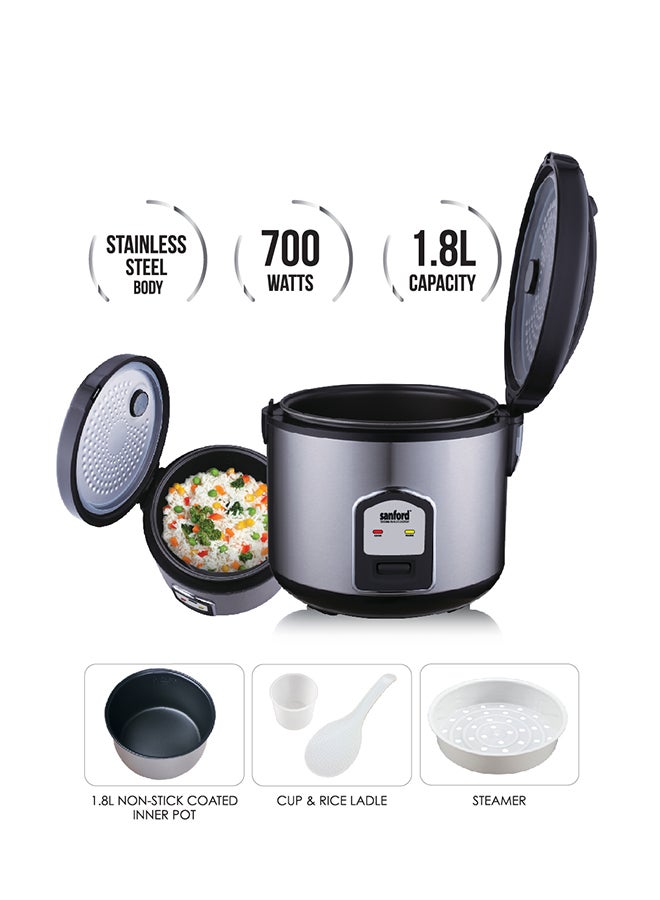 RICE COOKER 1.8 L 700 W SF1189RC-1.8L BS BLACK