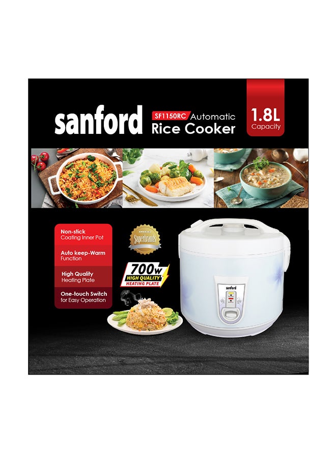 RICE COOKER 1.8 L 700 W SF1150RC-1.8L BS White