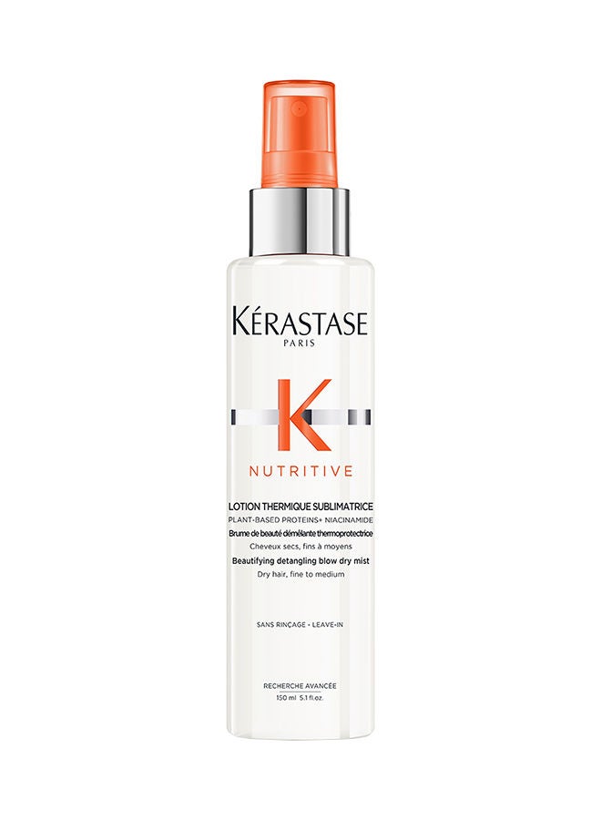 Nutritive Lotion Thermique Sublimatrice Heat Protectant For Thin Dry Hair 150Ml