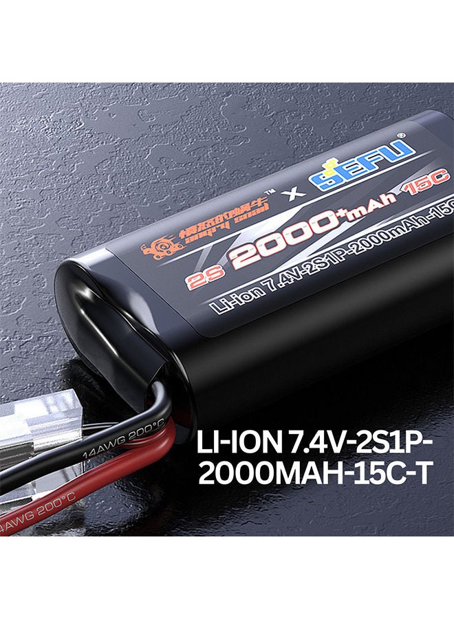 Brushless Rc Hobby Grade Truck 2s Battery 1:14 Scale Radio Controlled Off-Roader Electronic Monster Rtr All Terrain Blue