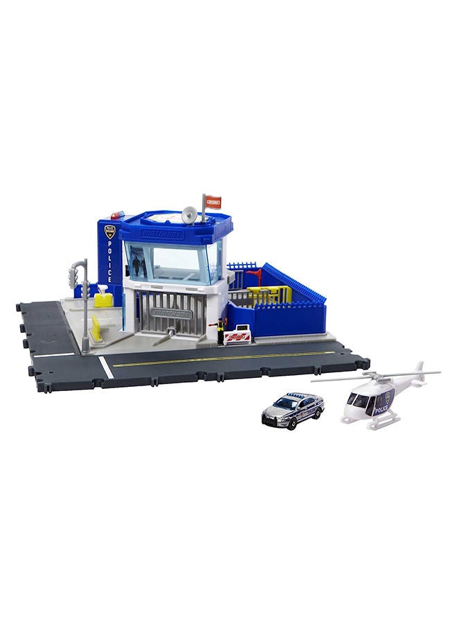 Mbx Action Drivers Police Station Playset