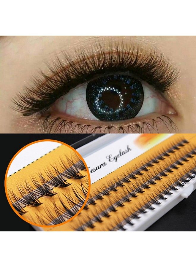 Eyelashes Cluster Lashes C Curl Thickness 0.07Mm 20 Roots 60Pcs Individual Fake False Eyelashes Cluster Black Eye Lashes Lashes Eyelash Extensions (12Mm)