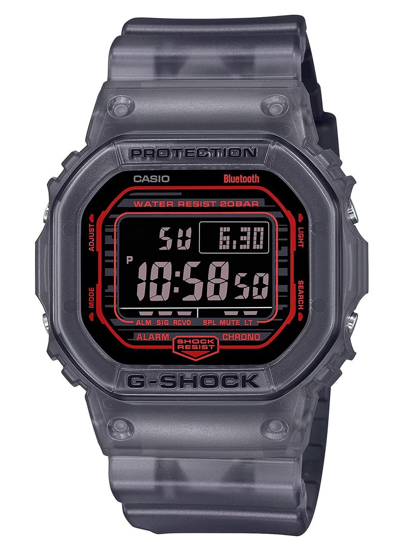 Men's Digital Resin Wrist Watch DW-B5600G-1DR - 40 Mm
