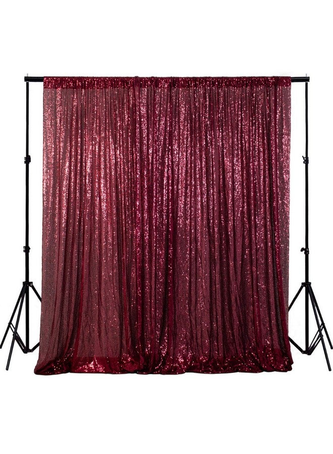 Sequin Photo Backdrop Burgundy 4Ftx6Ft Glitter Curtains Wine Sequin Back Drop Fabric Photography Background Maroon Sequin Wedding Backdrop