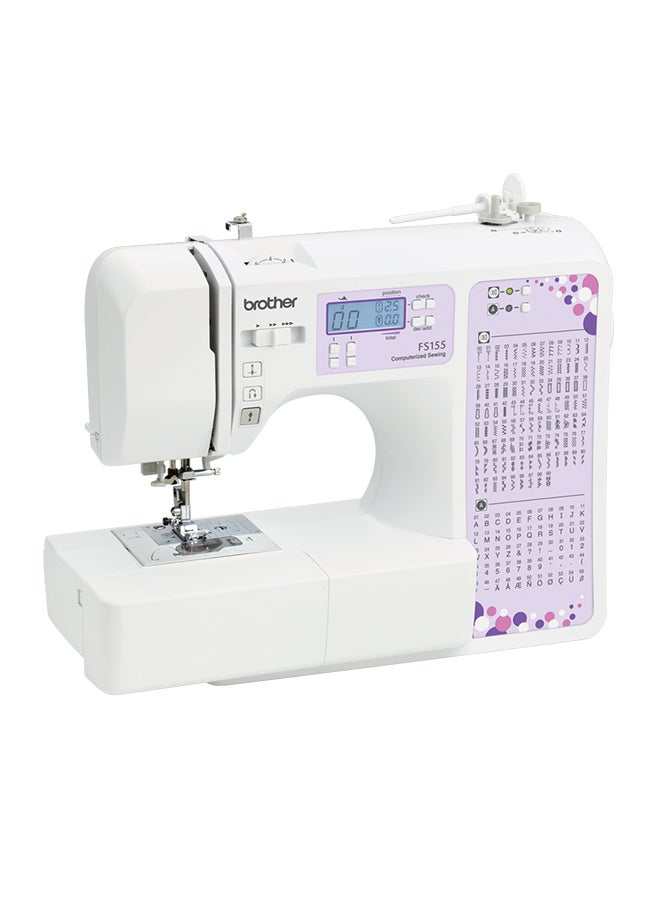 FS155 Computerized Sewing Machine FS 155 White