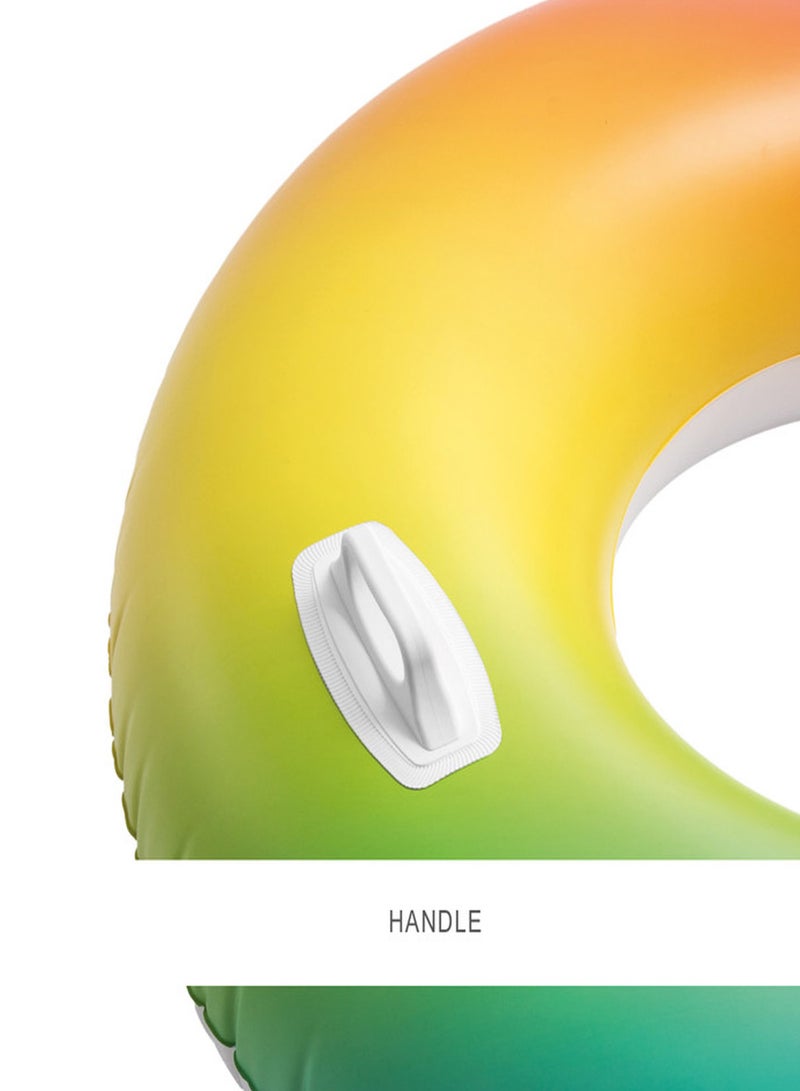 Rainbow Ombre Inflatable Pool Swim Tube 48inch