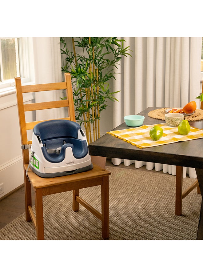 Baby Base 2-in-1 Booster Feeding and Floor Seat with Self-Storing Tray - Night Sky