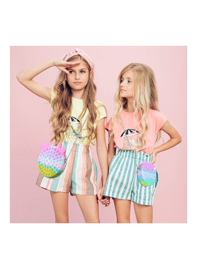 2-Piece Sensory Fidget Shoulder Bag Toys 18.5 x 18.5 x 2cm