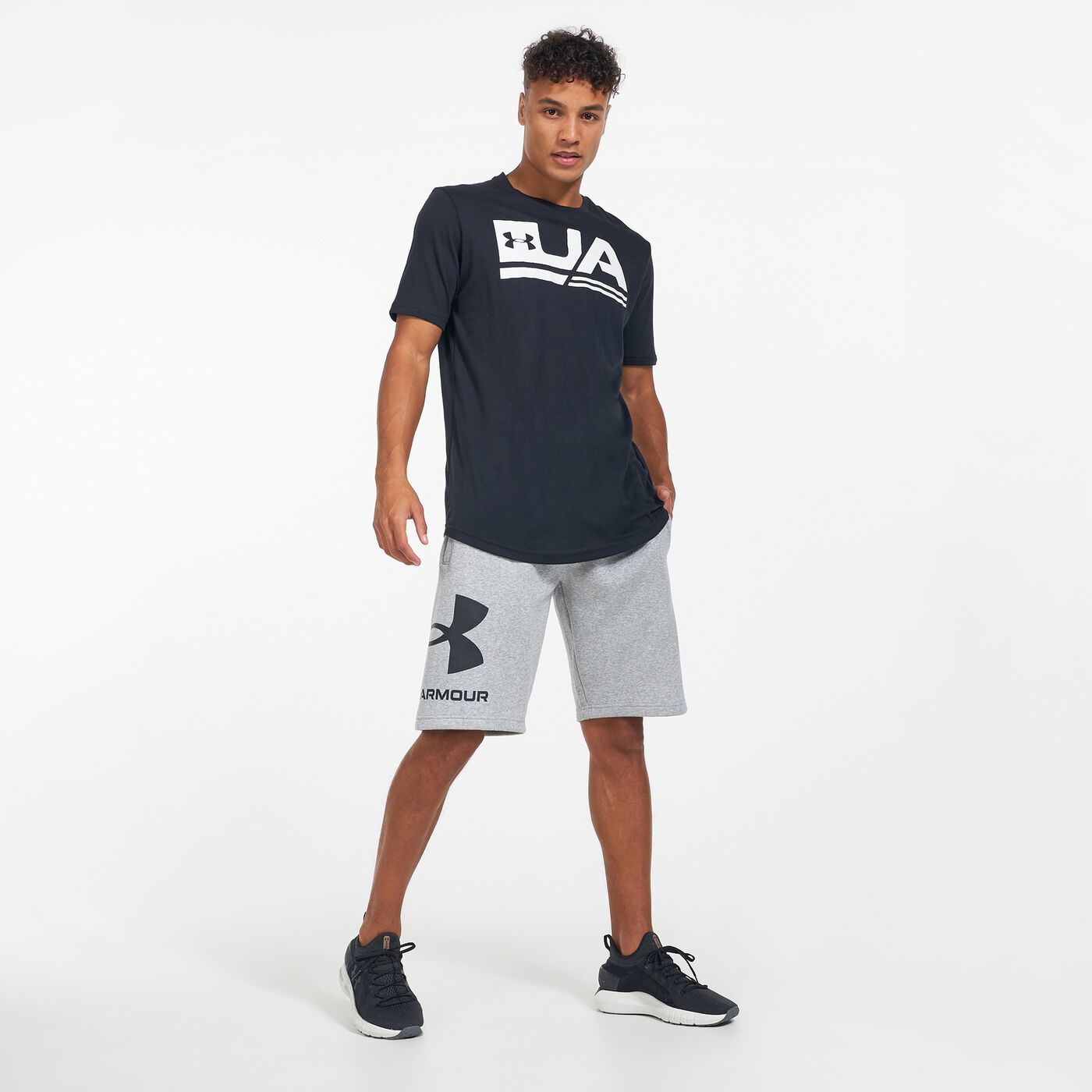 Men's UA Rival Fleece Big Logo Shorts