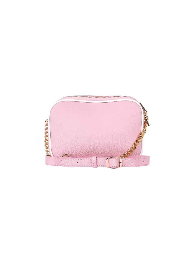 Lois Signature Monogramed Women's Shoulder Crossbody bag in Textured Leather