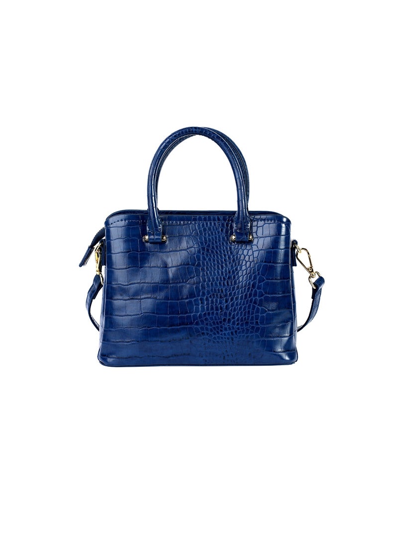 Daphne Reptile Textured Vegan Leather Ladies Shoulder Crossbody Handbag