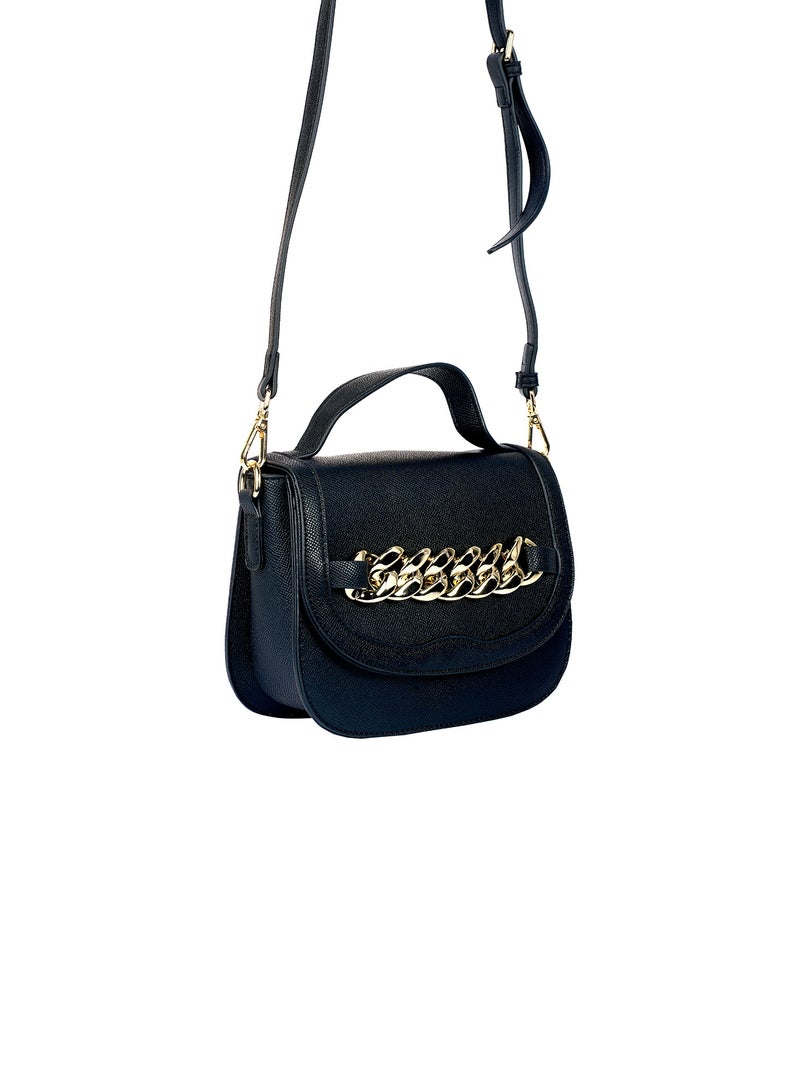 Caren Women's Shoulder Crossbody Bag in Textured Leather