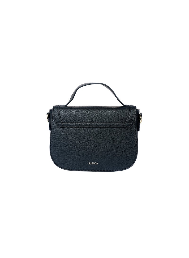 Caren Women's Shoulder Crossbody Bag in Textured Leather