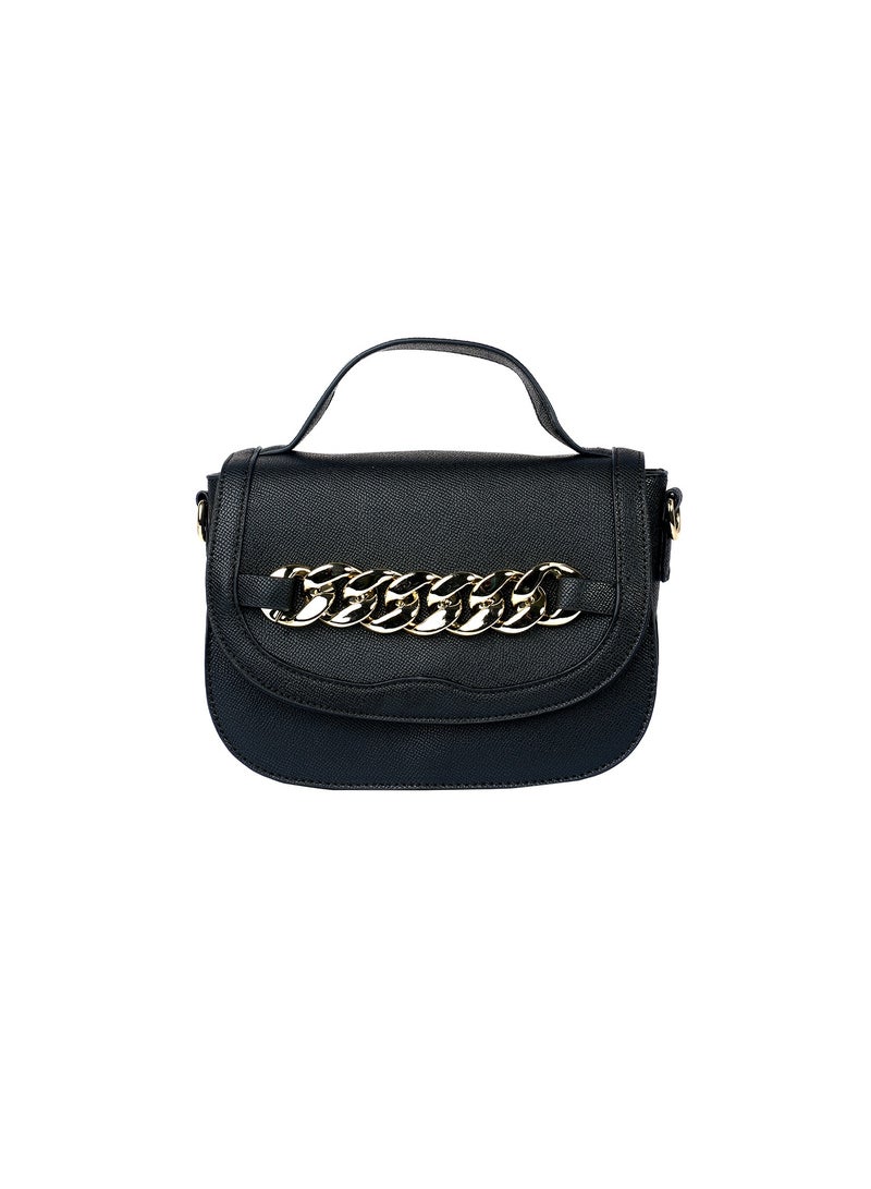 Caren Women's Shoulder Crossbody Bag in Textured Leather