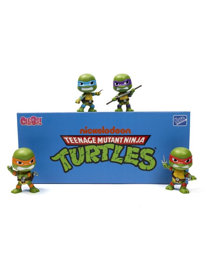 Teenage Mutant Ninja Turtles Limited Edition Sdcc 2023 3Inch Cheebee '80'S Cartoon' Turtles 4Pack