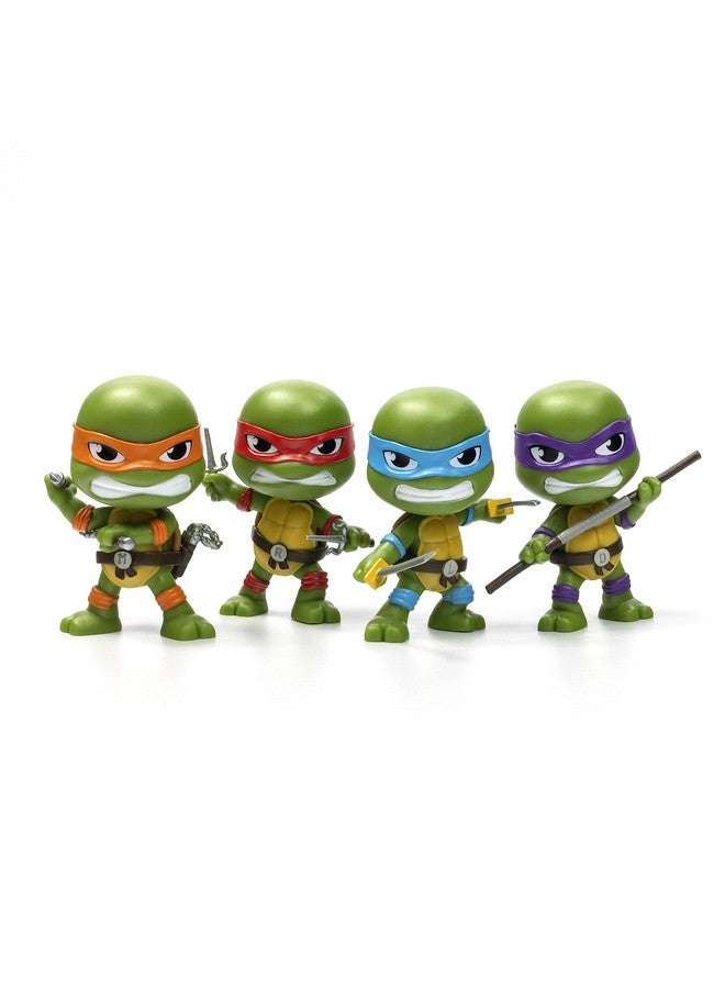 Teenage Mutant Ninja Turtles Limited Edition Sdcc 2023 3Inch Cheebee '80'S Cartoon' Turtles 4Pack