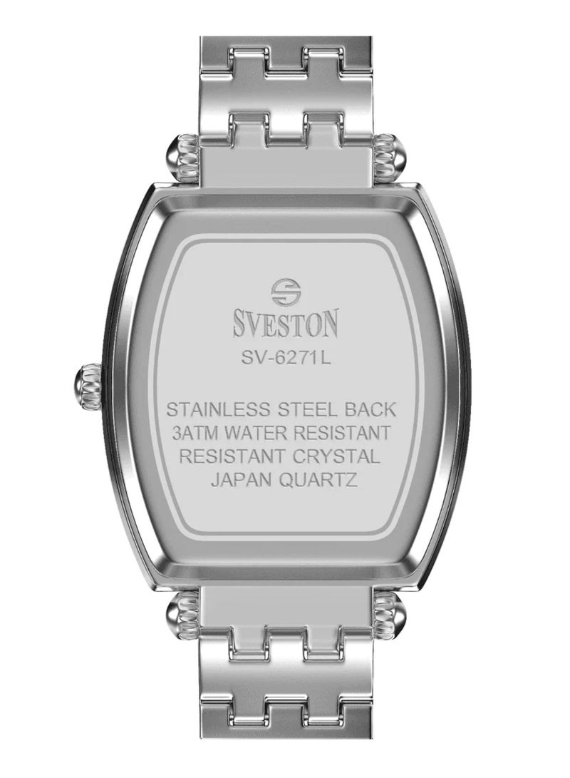 Women’s Blue Dial Stainless Steel Bracelet Straps Analogue Watch SV 6271 - 31mm