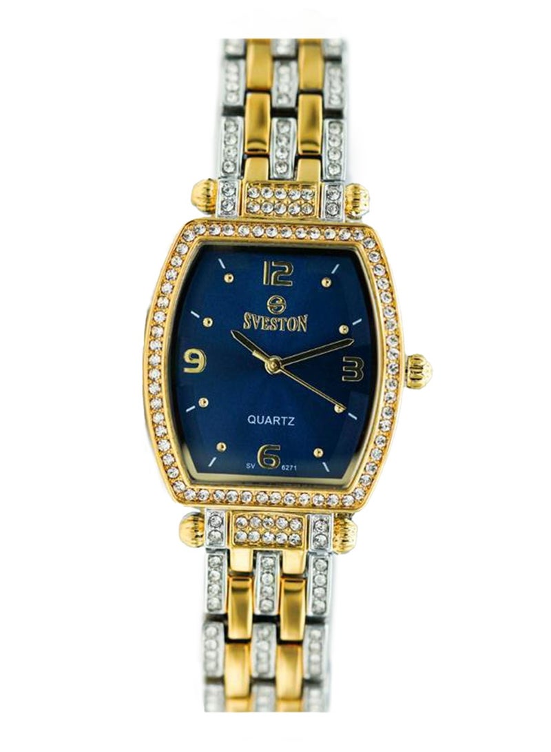 Women’s Blue Dial Stainless Steel Bracelet Straps Analogue Watch SV 6271 - 31mm