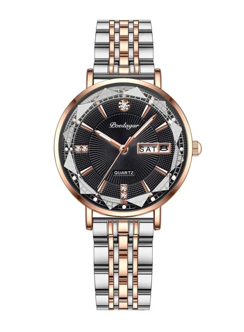 Women’s round Quartz Two tone Bracelet Watch 32mm