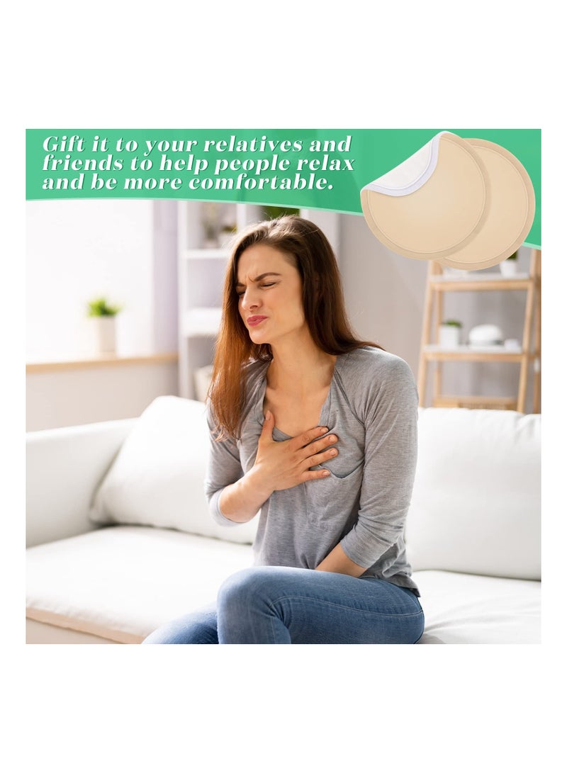 Breast Pads, 4 PCS Castor Oil Nursing Soft Organic Pack Wrap, Reusable Washable Compress for Comfort Relaxing Sleeping, Soothing Daily Use, Not Included