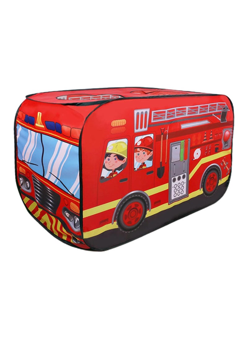 Kids Fire Engine Tent Indoor & Outdoor Pop Up Play Tent for Toddles and Children Pretend Playhouse