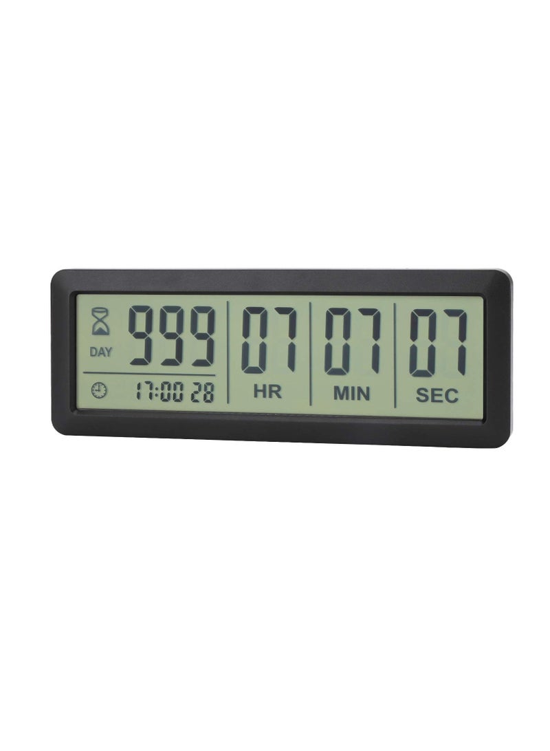 Digital Countdown Days Timer - AY4053-Black Upgraded Big 999 Days Count Down Clock for Vacation Retirement Wedding