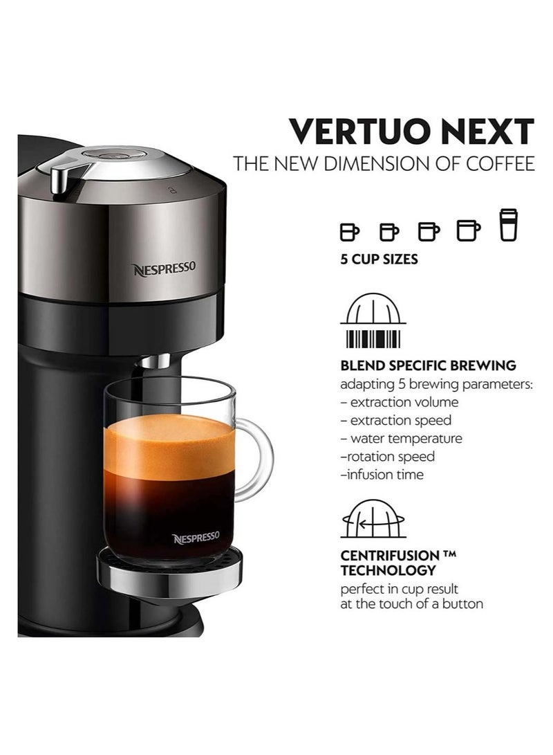 Vertuo Next Coffee Machine-Chrome Deluxe Gray 7kg