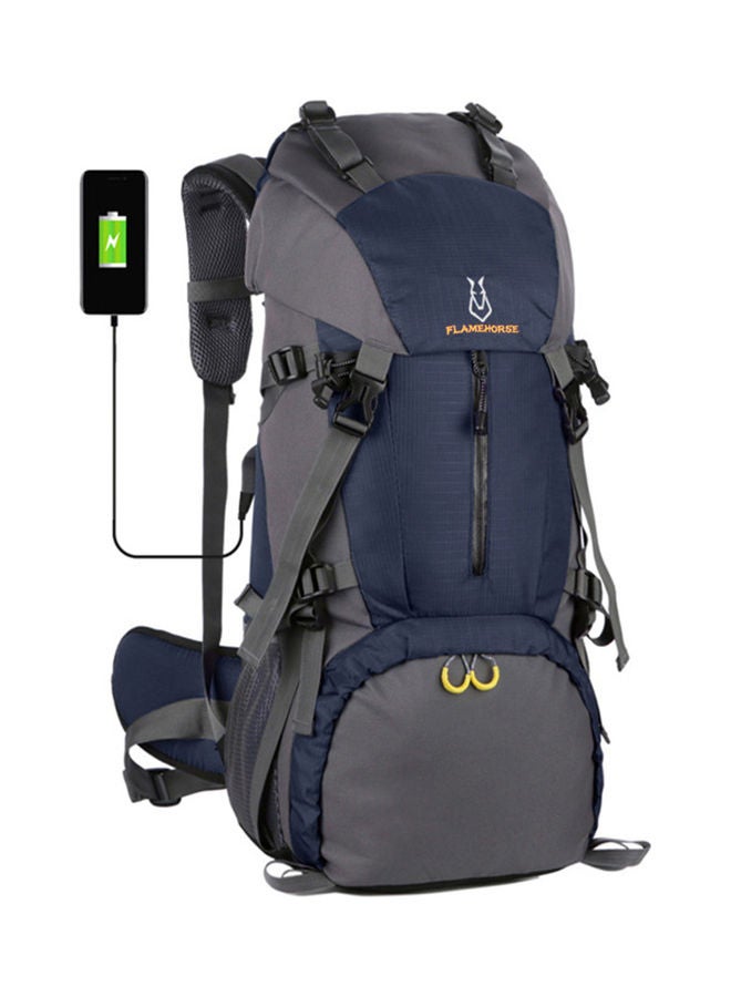 Water-Resistant Hiking Backpack with USB Charging Port