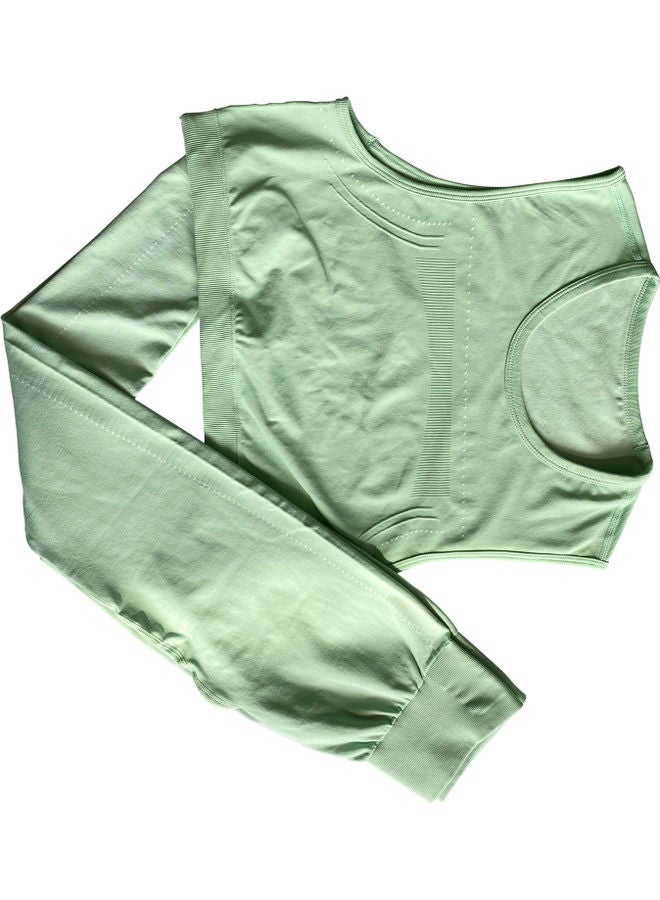 2-Piece Yoga Sleeveless Tank Top And High Waist Leggings S