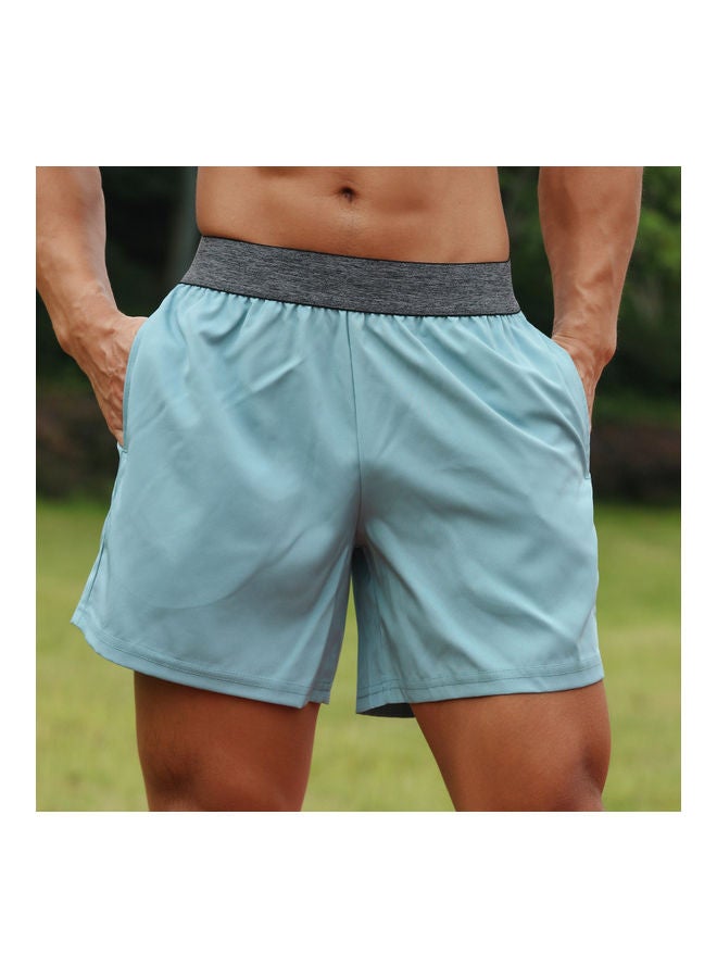 Solid Men Sport Shorts M