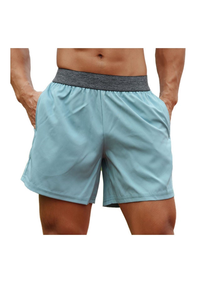Solid Men Sport Shorts M