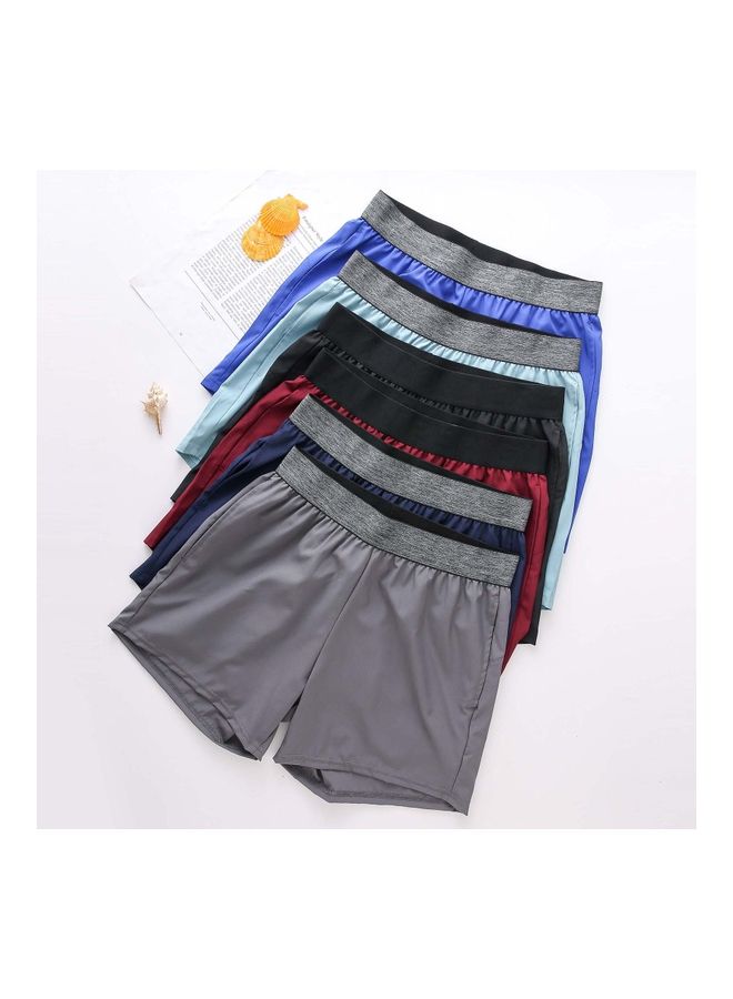 Solid Men Sport Shorts M