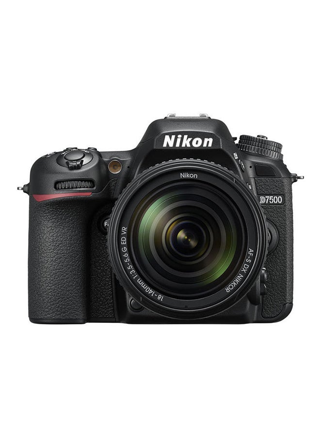 D7500 DSLR With AF-S DX NIKKOR 18-140mm f/3.5-5.6 G ED VR Lens 20.9MP ,Built-in Wi-Fi And Bluetooth