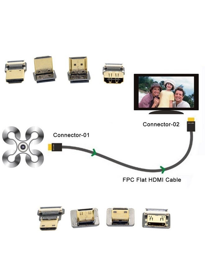 Cyfpv Micro Hdmi Type D Male Up Angled 90 Degree For Fpv Hdtv Multicopter Aerial Photography