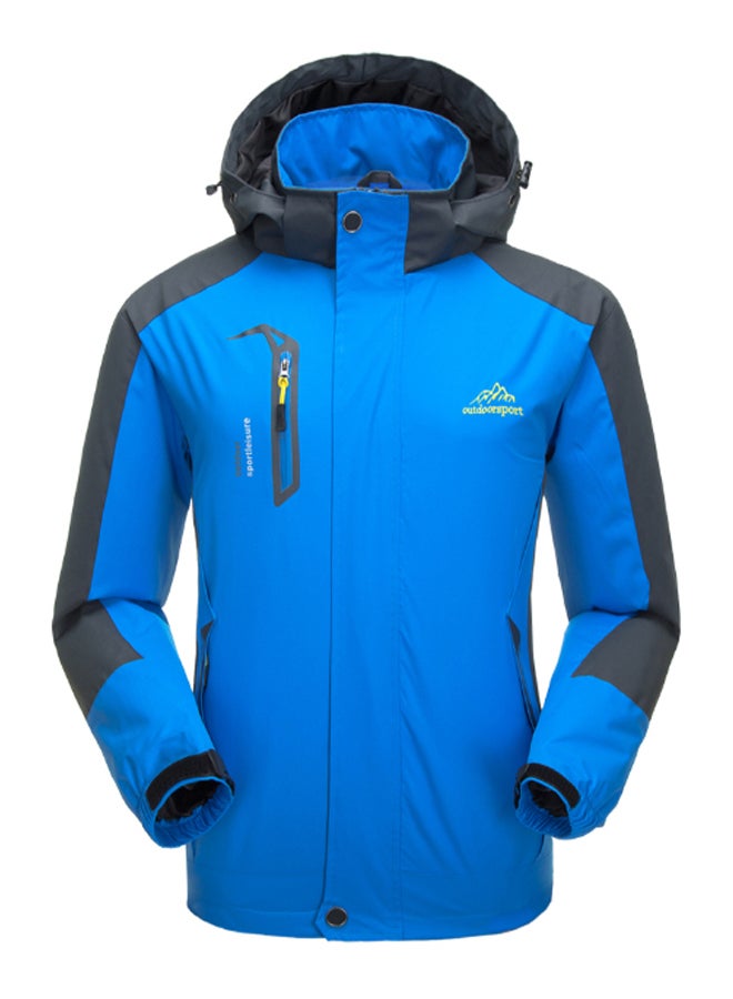 Detachable Hooded Waterproof Sports Jacket 3XL