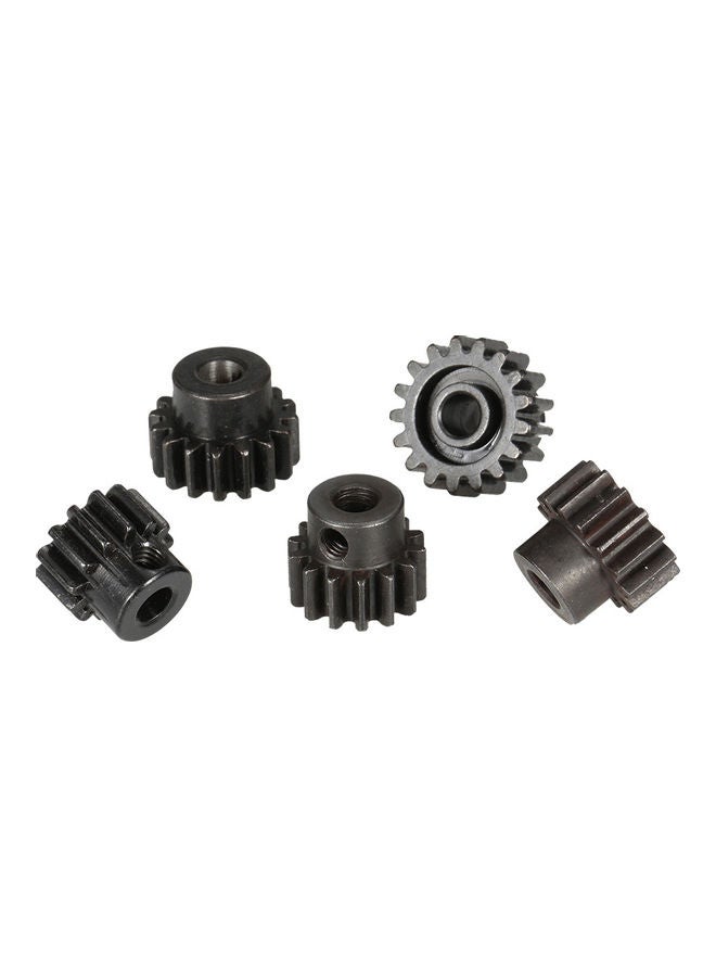 5-Piece Metal Pinion Motor Gear For 1/8 RC Buggy Car Monster Truck 8.5x3x4.5cm