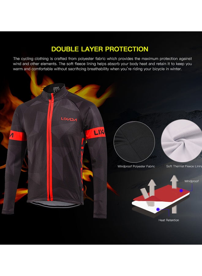 Thermal Fleece Cycling Clothing Set