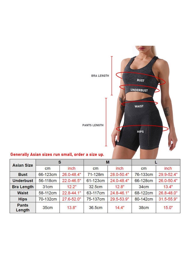 Sport Bra And Shorts Set L