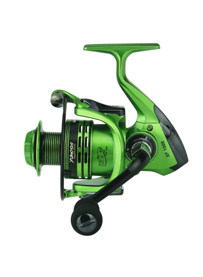 13+ 1BB Dual Brake System Spinning Fishing Reel With Left/Right Interchangeable Rocking Handle 17 x 17 x 10cm