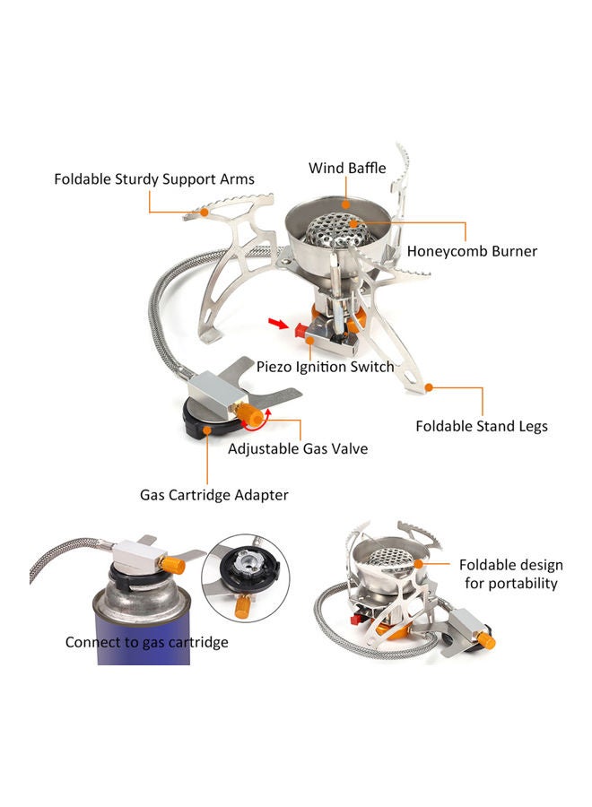 Camping Gas Stove Honeycomb Burner 9.5x9x9cm