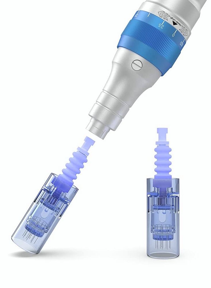 Dr. Pen A6 Original Micro-needle Pen Electric Cordless Professional Skin Care Set, Contains 10 pcs 36 needles, 2 pcs 12 needles